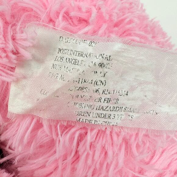 Posh International Fuzzy Pink Pig Soft Plush Stuffed Animal Toy 12" - Picture 7 of 12